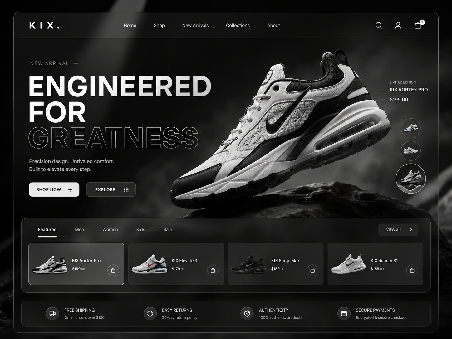 Sneaker Product Page